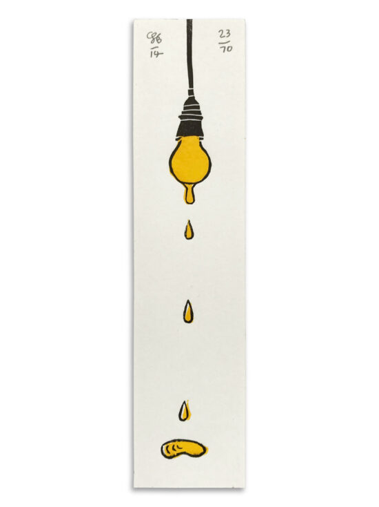 Light Drops, 2014 Linocut