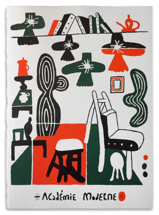 Académie Moderne, 2018 lithography Paris