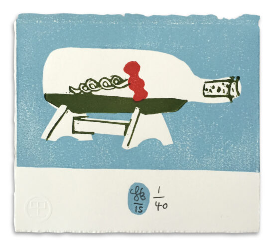 Catch-22, 2015 Linocut