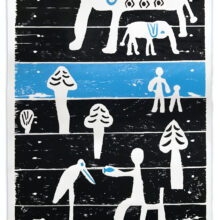 Frederiksberg Have, 2021 wooden pallet print