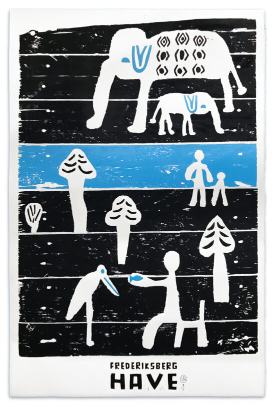 Frederiksberg Have, 2021 wooden pallet print