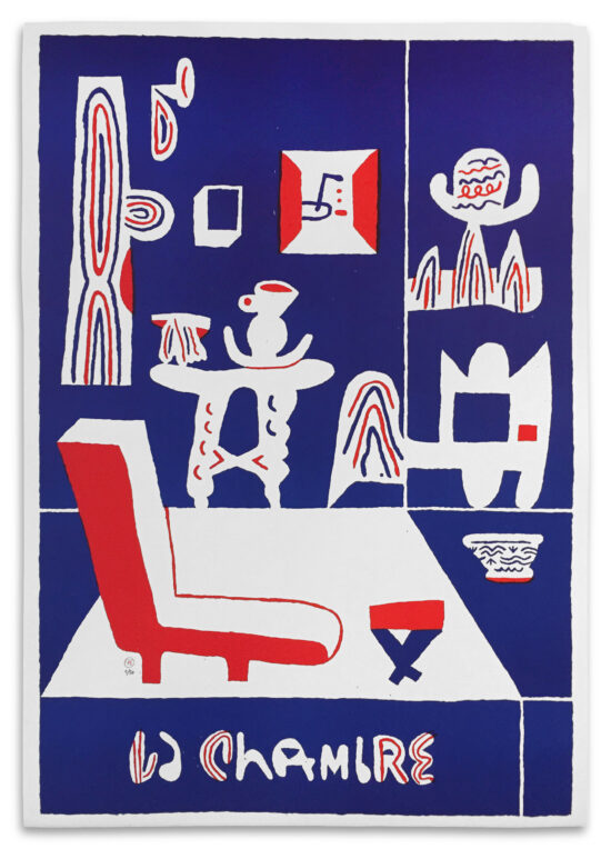 La Chambre (B/R version), 2018 lithography Arles