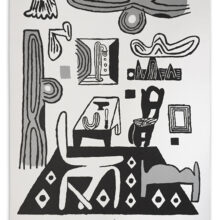 La Chambre (B/W version), 2018 lithography Arles