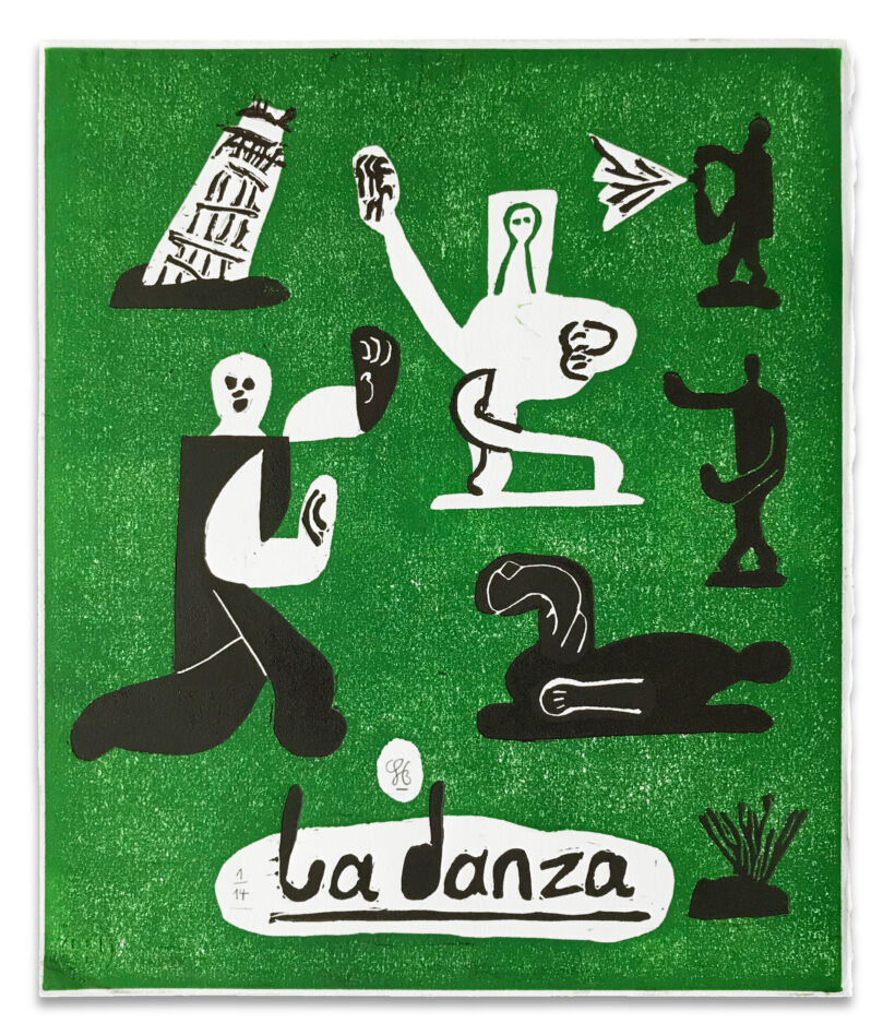 La Danza, 2021 Linocut