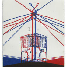 Madeira Mertz, 2014 linocut