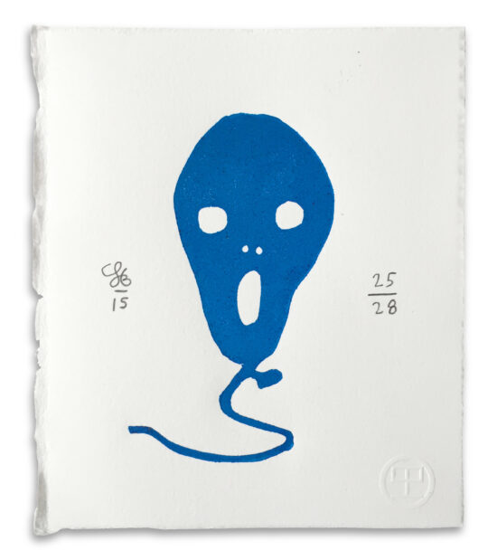 Skrigballon, 2015 linocut Edvard Munch