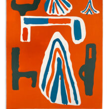 La Chambre Orange, 2022 Linocut